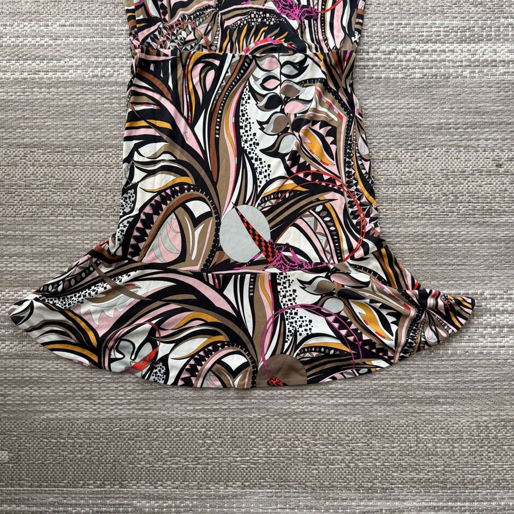 EMILIO PUCCI grasshopper brown dress size 6 / 36 made in Italy - Picture 10 of 10
